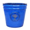 Verve Barcău Blue Ceramic Round Plant Pot (Dia)40cm 1 Verve Barcău Blue Ceramic Round Plant Pot (Dia)40cm -Greenie Shop verve barcau blue ceramic round plant pot dia 40cm5059340327778 02c