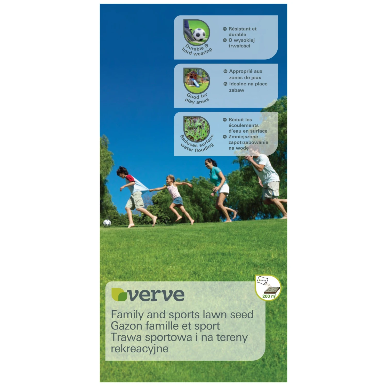 Verve Family & Sports Grass Seeds, 5kg 3 Verve Family & Sports Grass Seeds, 5kg