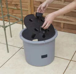 Verve Grey Round Planter 11 Verve Grey Round Planter -Greenie Shop verve grey round planter5059340328898 07i