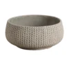 Verve Kulun Beige Knitted Effect Fibreclay Circular Plant Pot (Dia)37cm 2 Verve Kulun Beige Knitted Effect Fibreclay Circular Plant Pot (Dia)37cm -Greenie Shop verve kulun beige knitted effect fibreclay circular plant pot dia 37cm5059340328409 02c