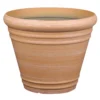 Verve Piave Terracotta Polypropylene (PP) Round Plant Pot (Dia)37cm -Greenie Shop verve piave terracotta polypropylene pp round plant pot dia 37cm5059340327839 02c