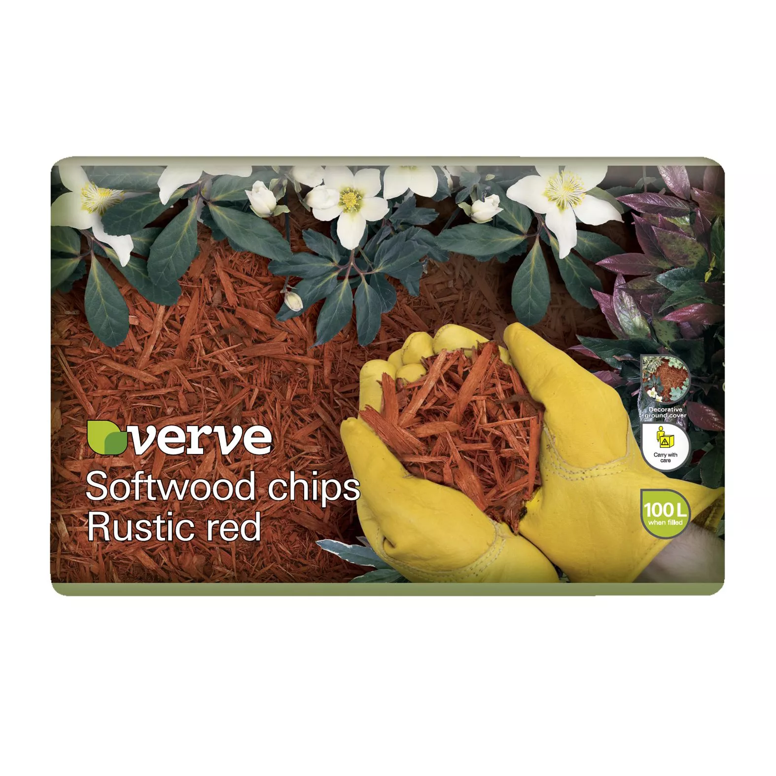 Verve Red Woodchip Mulch 100L Bag 3 Verve Red Woodchip Mulch 100L Bag