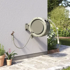 Verve Wall-mounted Manual Hose Reel Set (L)25m -Greenie Shop verve wall mounted manual hose reel set l 25m5059340250991 01i