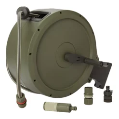 Verve Wall-mounted Manual Hose Reel Set (L)25m -Greenie Shop verve wall mounted manual hose reel set l 25m5059340250991 21c
