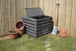 Verve Wood Effect Composter 400L -Greenie Shop verve wood effect composter 400l5063022039118 02i