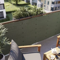 Woven Breeze Green Polyethylene (PE) Garden Screen (H)1m (W)3m 13 Woven Breeze Green Polyethylene (PE) Garden Screen (H)1m (W)3m -Greenie Shop woven breeze green polyethylene pe garden screen h 1m w 3m5059340672649 01i